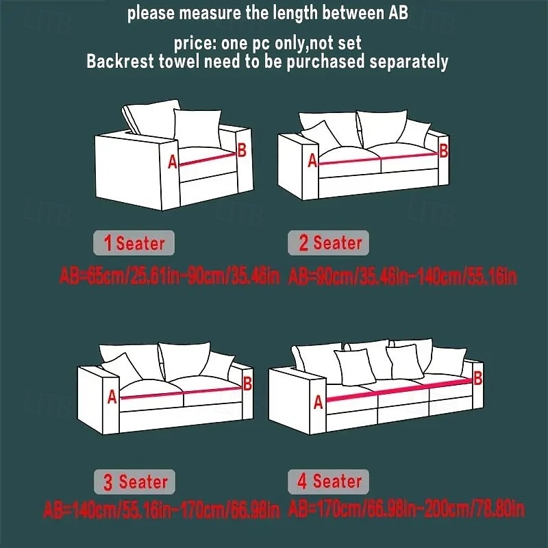 Anti-Slip Cat Scratch Resistant Elastic Sofa Cover with Skirt Hem - Durable and Stylish Furniture Protector for Living Rooms and Pet-Friendly Homes.3