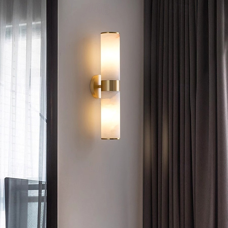 Modern Indoor Wall Lights Bedroom Dining Room Copper Marble Wall Light for Bedroom 110-120V 220-240V 5 W4