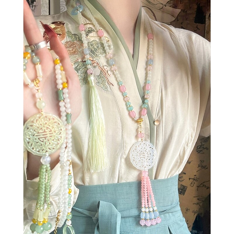 1PC Necklace For Women's Street Daily Stone Long