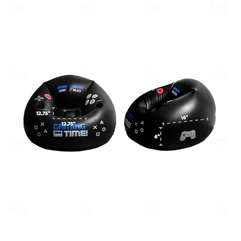 E-sports inflatable sofa chair creative internet cafe game back chair bedroom flocking lazy sofa3