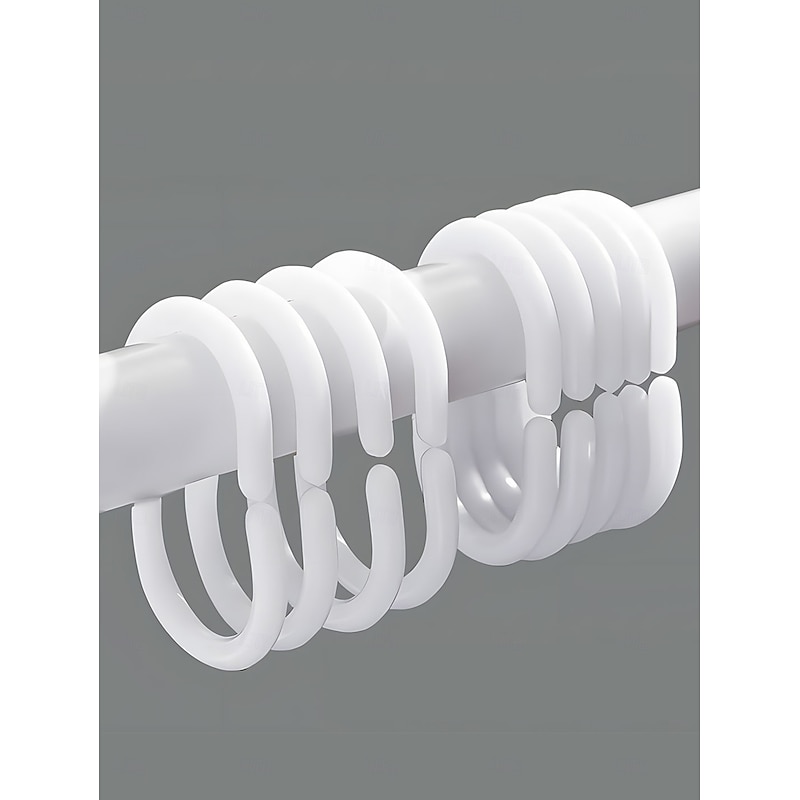 PEVA Long Clear Shower Curtain, 180x200cm 70"x79" Waterproof Lightweight Fish Shower Curtain Liner, Fashion Bath Shower Curtains with 12 Grommets Hooks for Bathtub Bathroom4