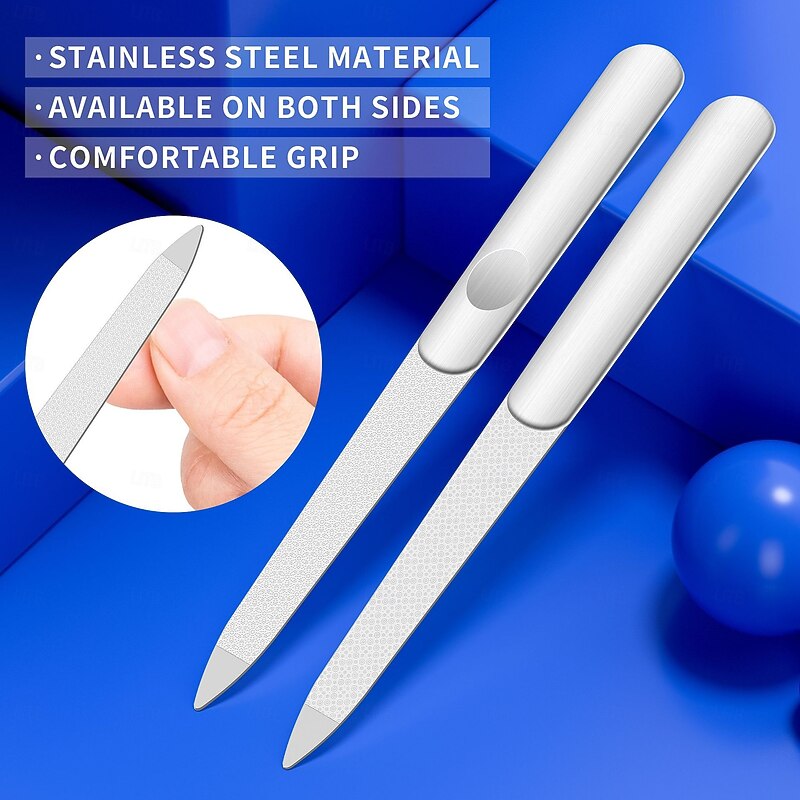 Nail Clippers Set with Slanted and Pointed Tips, Wide Jaw Rotary Nail Cutter with Anti-Splash Design, Double-Sided Nail File, Heavy Duty Toenail Clippers for Thick Nails4