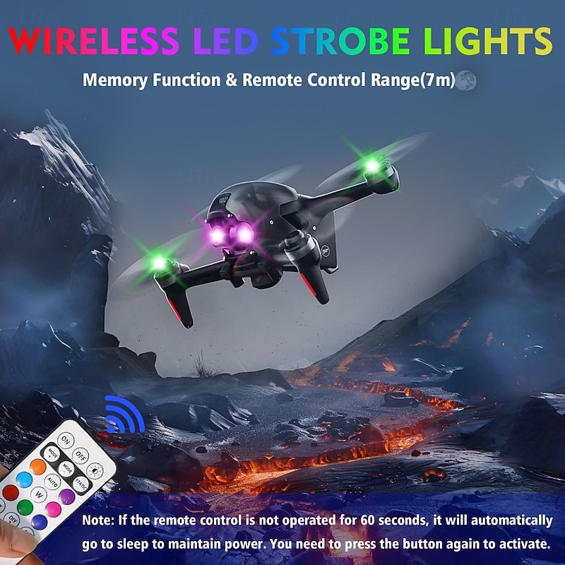 Wireless LED Strobe Lights with Remote Control 8 Colors USB Charing Waterproof Anti-Collision LED Emergency Warning Lights for Car Motorcycle Drone Aircraft Bike 4pcs2
