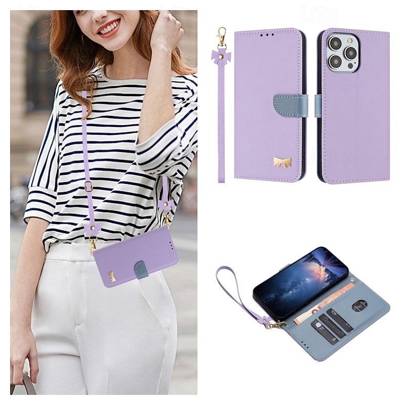 Phone Case For iPhone 17 Pro Max 17 Air 16 15 14 Pro Max Plus 16e 13 12 11 Pro Max Wallet Case Flip Cover with Wrist Strap Shockproof PC PU Leather4