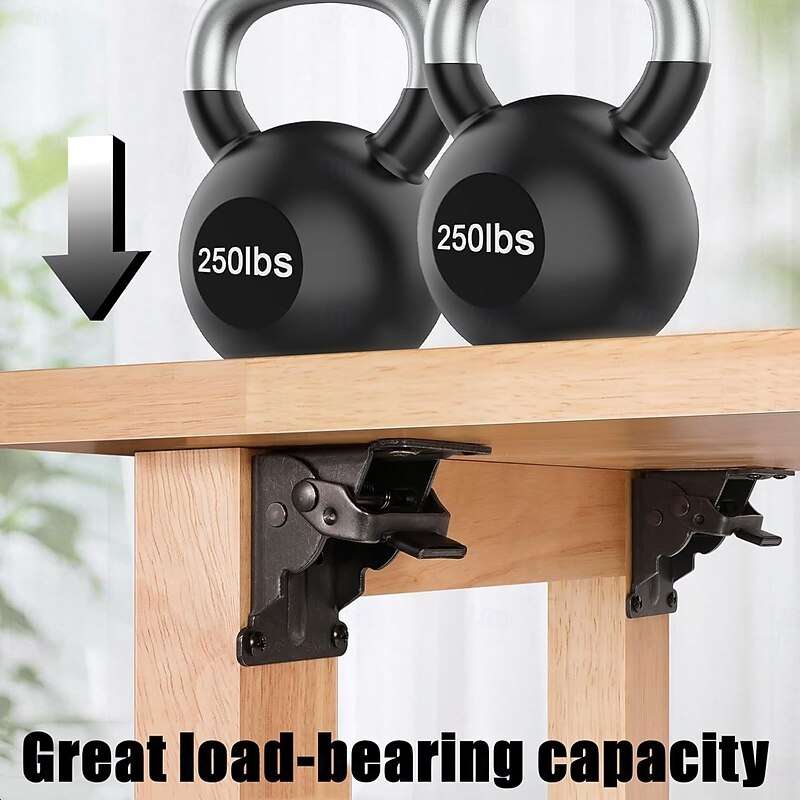 1 PCS Folding Table Legs, Folding Brackets, Folding Leg Fittings, Self-Locking Hinge with Screws for Table Chair Seat Desk Repair DIY2