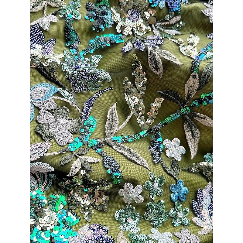 Blue Black Column Evening Gown Elegant Dress Formal Wedding Floor Length Long Sleeve Illusion Neck Stretch Satin with Ruched Beading Slit 20253