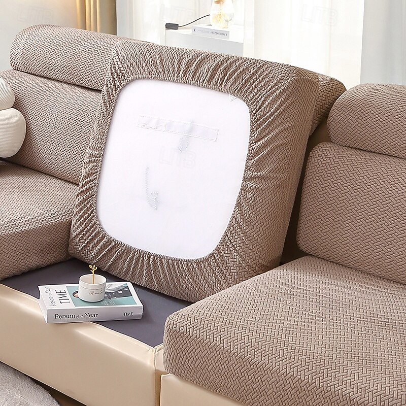 Thick Jacquard Sofa Seat Cushion Cover Funiture Protector Couch Covers for Sofas Anti-dust Removable Seat Slipcover Kids Pets4