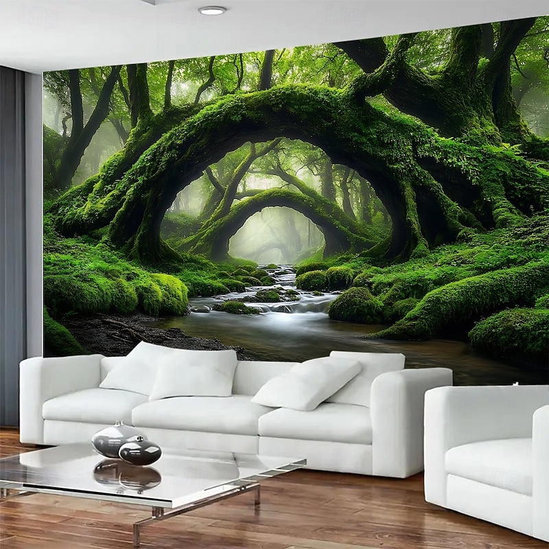 Mysterious Tree Landscape Hanging Tapestry Mural Art Large Tapestry Mural Decoration Photos Background Carpet Curtains Home Bedroom Living Room Decoration