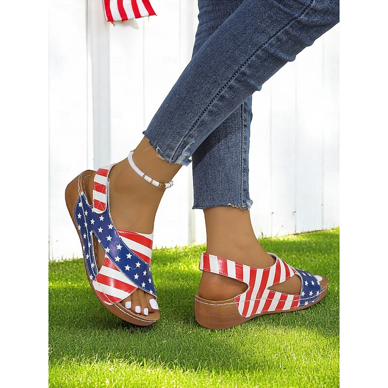 Comfortable Red Crisscross Strap Sandals for Women - Perfect for Casual Occasions2