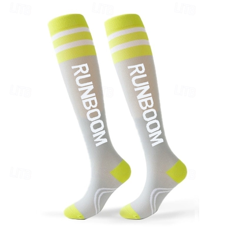 3 Pairs Compression Socks for Women Men, High Elastic Sports Support Socks for Running, Cycling, Skiing, Gym, Leg Slimming Performance Sleeves4