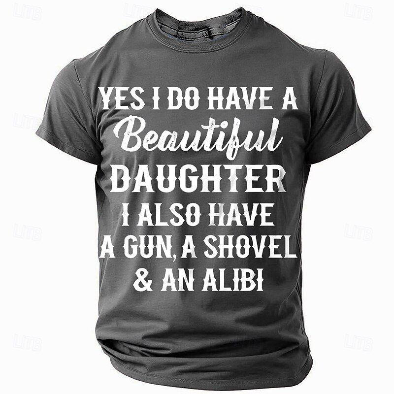 Men's Funny Slang T Shirt Short Sleeve T shirt 3D Print Crew Neck Shirt Fashion Daily Basic Street Casual Daily Red Blue Green Summer Spring All Seasons Clothing Apparel S M L XL XXL XXXL3