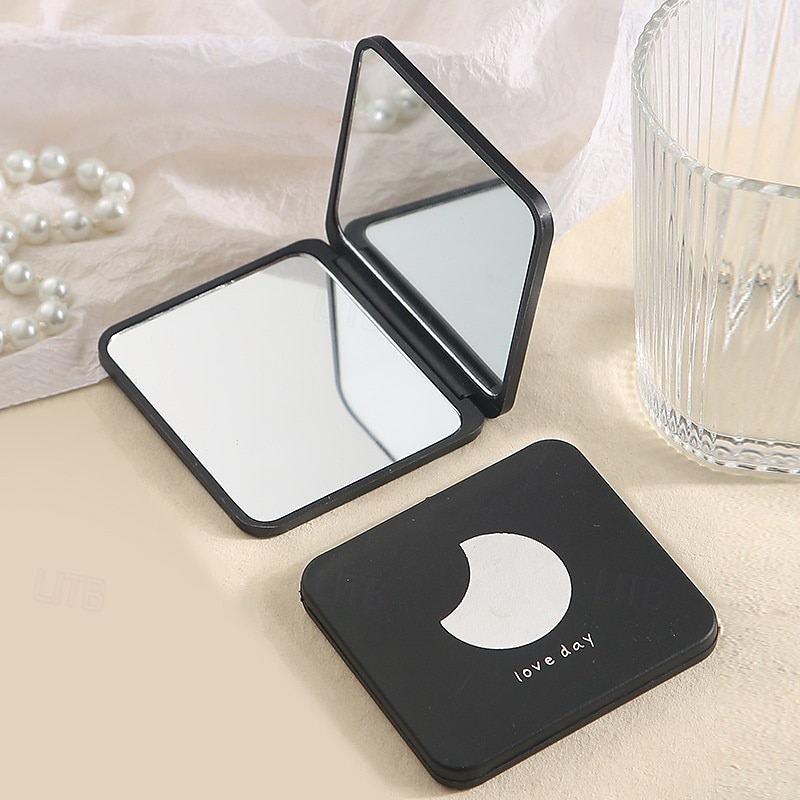 1pcs Foldable Pocket Mirror, Portable Mini Makeup Mirror for Purse, Compact Handheld Folding Mirror for Travel, DIY Cosmetic Mirror Wholesale4
