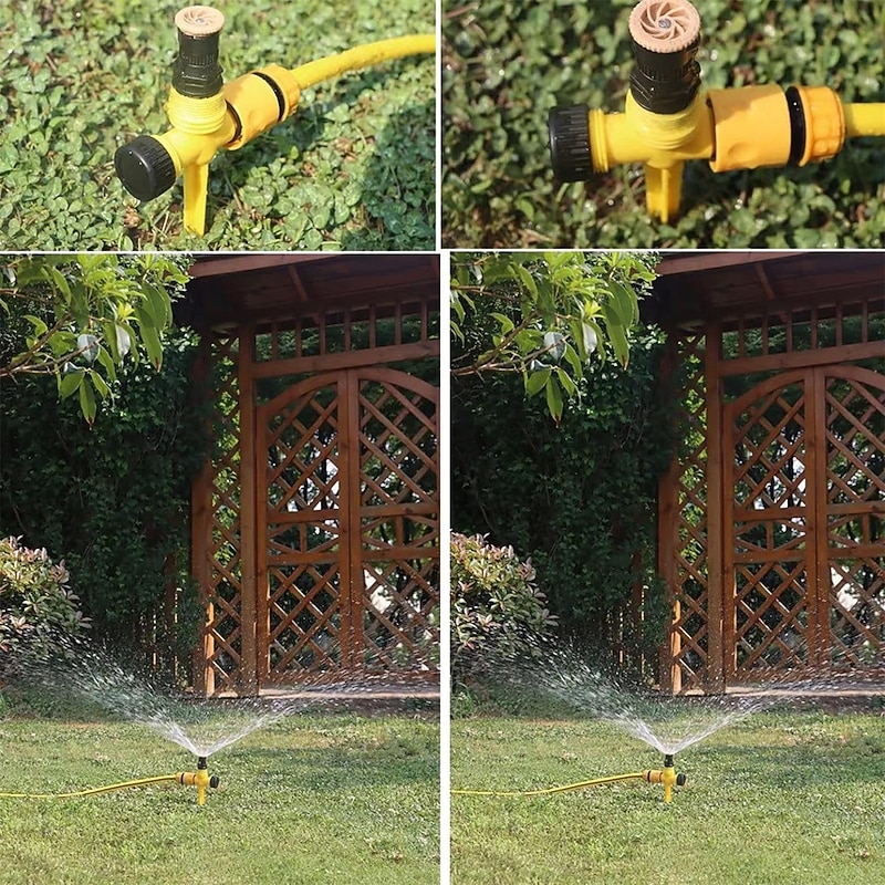 Automatic Rotary Sprinkler for Lawn and Garden, 360° Irrigation Sprayer for Flowers, Vegetables, Yard, Nursery Watering System2