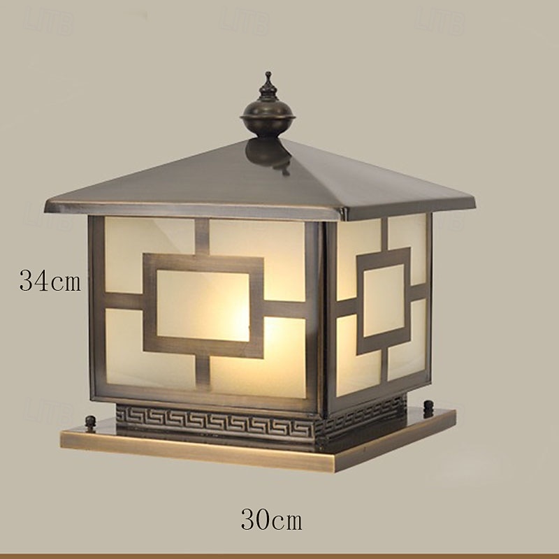 Modern Outdoor Post Lights For House Outdoor Fence Column Light With Acrylic Shade Black Finish, IP65 Waterproof Square Pillar Lights Outdoor For Porch, Doorway, Front Yard4