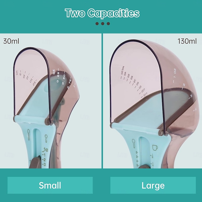 Adjustable Measuring Spoon, Multifunctional Cooking Metering Scoop Scale Baking Accessories Kitchen Tool Sets Measurements for Solid/Powder/Liquid3