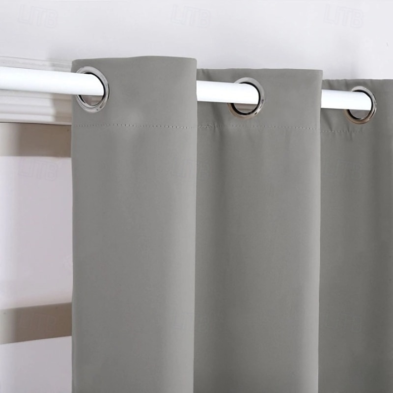 Doorway Curtain Blackout Closet Curtains Thermal Insulated Privacy Grommet Door Curtains for Room Divider, Hallway, Window3