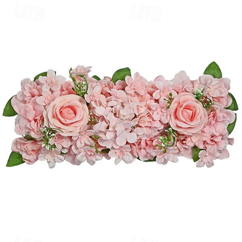 Artificial Long Flower Row for Wedding Table Centerpiece, Trailing Floral Arrangement for Banquet, Hotel, Arch, Party Decoration, European Style Silk Flowers4