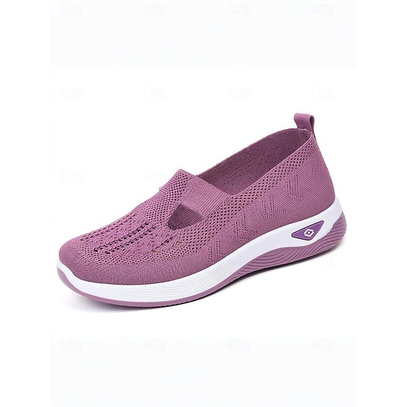 Women's Green Slip-On Athletic Sneakers with Breathable Mesh, Arch Support, Perfect for Walking and Casual Wear 22