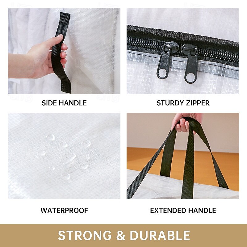 Heavy Duty Moving Bags, Extra Large Storage Bags with Strong Zippers & Handles, Packing Bags for Moving Essentials, Ideal Storage Tote for Home, Dorm & Storage Solutions3