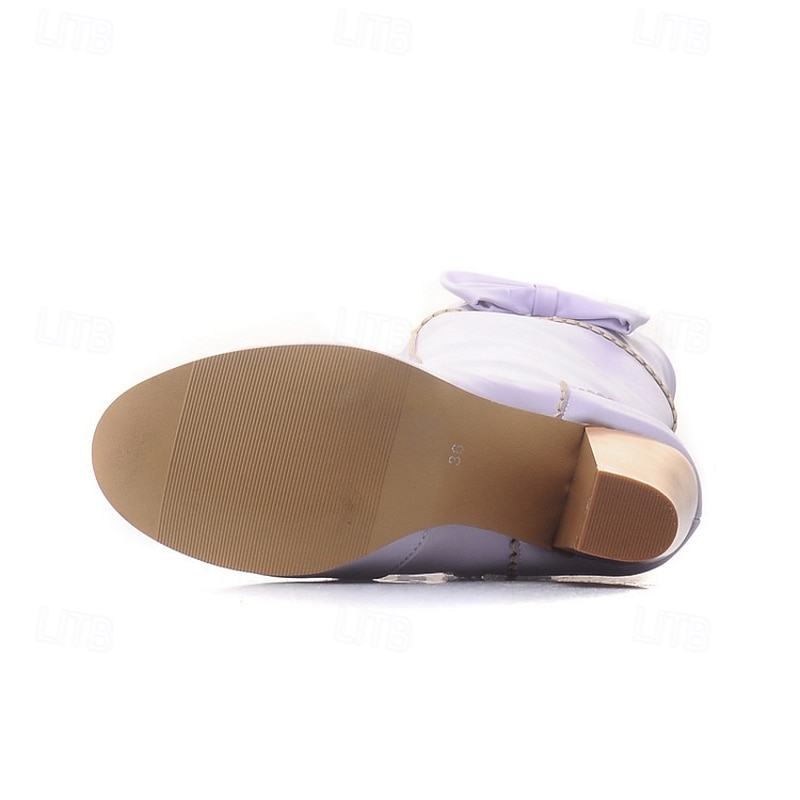 Rococo Baroque Victorian Shoes Knee High Boots High Heel Fancy Dress Women's Royal Halloween Carnival Masquerade Performance Masquerade Party & Evening Adults' Shoes4