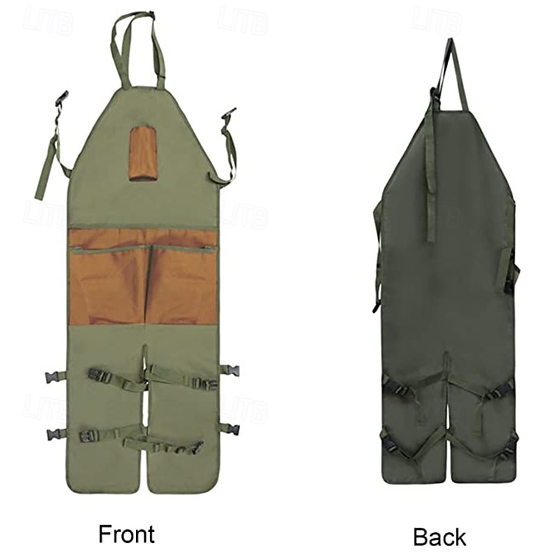 For Planting Farmer Adjustable Pockets Strap Garden Apron Dust-proof Split Leg3