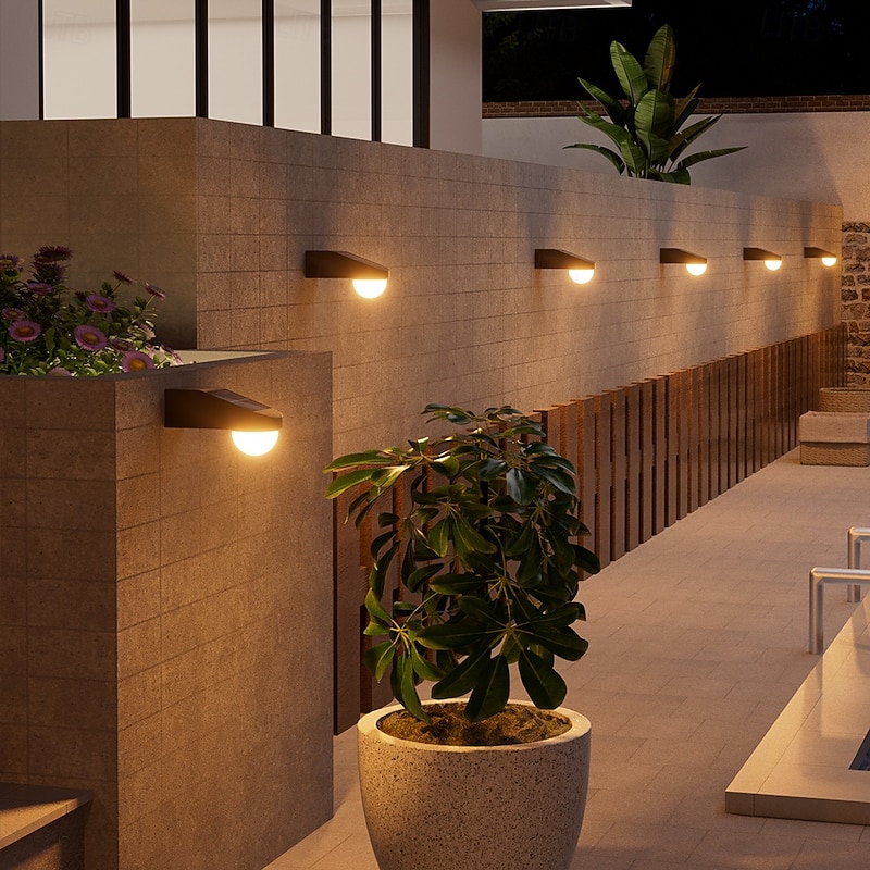 1/2 Pc Solar Wall Light Waterproof Porch Fence Light 5LED Outdoor Lighting Home Yard Villa Exterior Wall Landscape Decoration3