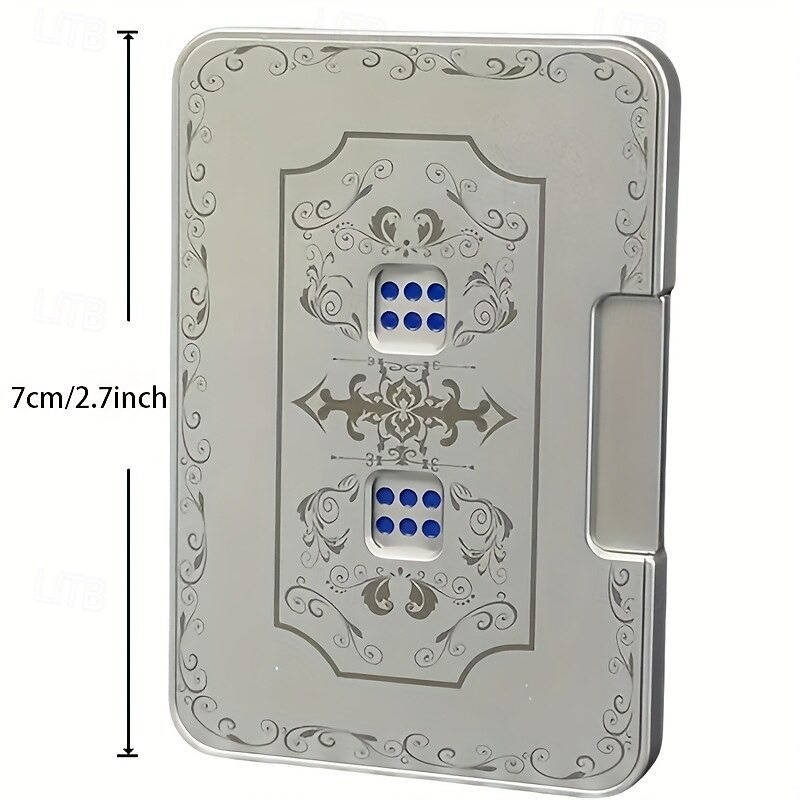 Creative Mechanical Dice Spinner,Portable Mechanical Dice Stress Relief Toys,Aluminium Decompression Dice Carousel,Creative Invention Game Dice3