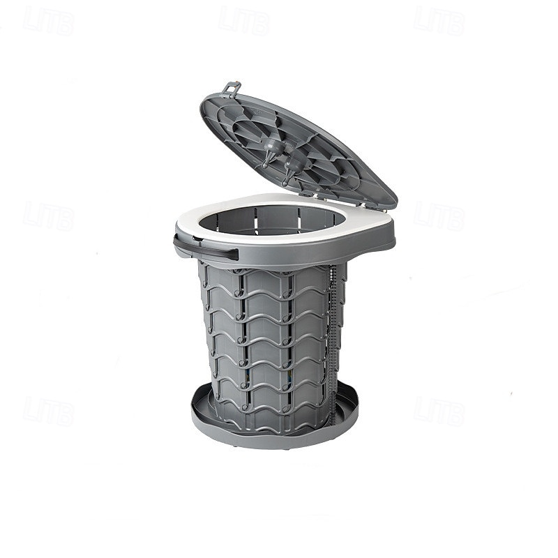 Retractable Portable Toilet Camping Toilet - Adjustable Height Camping Toilet Portable Potty for Camping Car Travel Boat Beach Tent and Emergency Use4