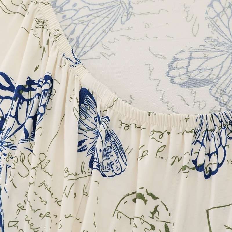 Printed Stretch RV Dinette Cushion Covers - Full Coverage Elastic Slipcovers for Camper Seats - Stylish and Durable4