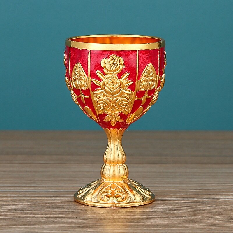 Vintage Shot Glass Set, Unbreakable Decorative Liquor Cups for Wedding Toast, High-End Retro Small Drinking Glasses for Home Bar or Party Display4