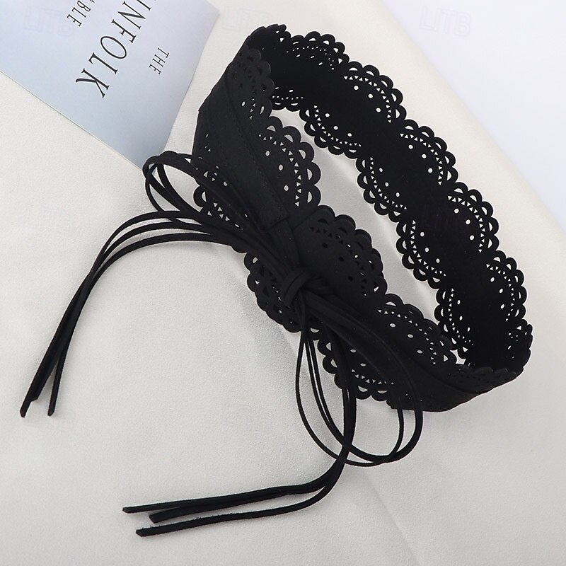 Women's Belt PU Black Army Green Camel Coffee Waist Belt Street Daily Pure Color2