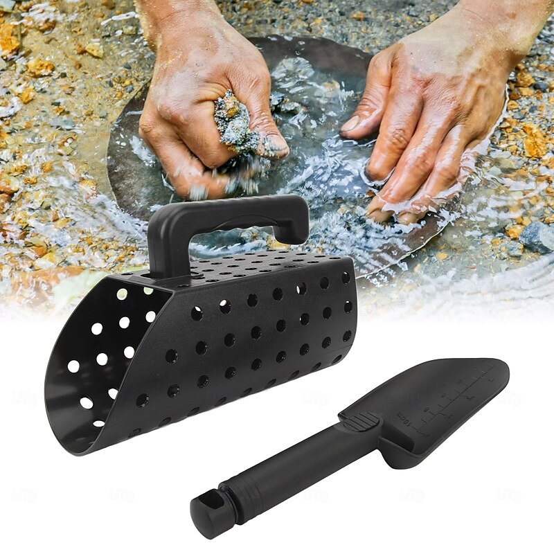 High - Quality Sand Scoop and Shovel Set - Essential Accessories for Outdoor Beach Metal Detecting Suitable for Kids and Adults