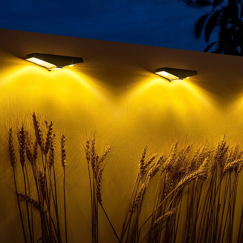 2/4pcs Outdoor Solar Wall Light Waterproof Door Corridor Light Garden Path Outdoor Lighting Courtyard Basement Garage Landscape Light2