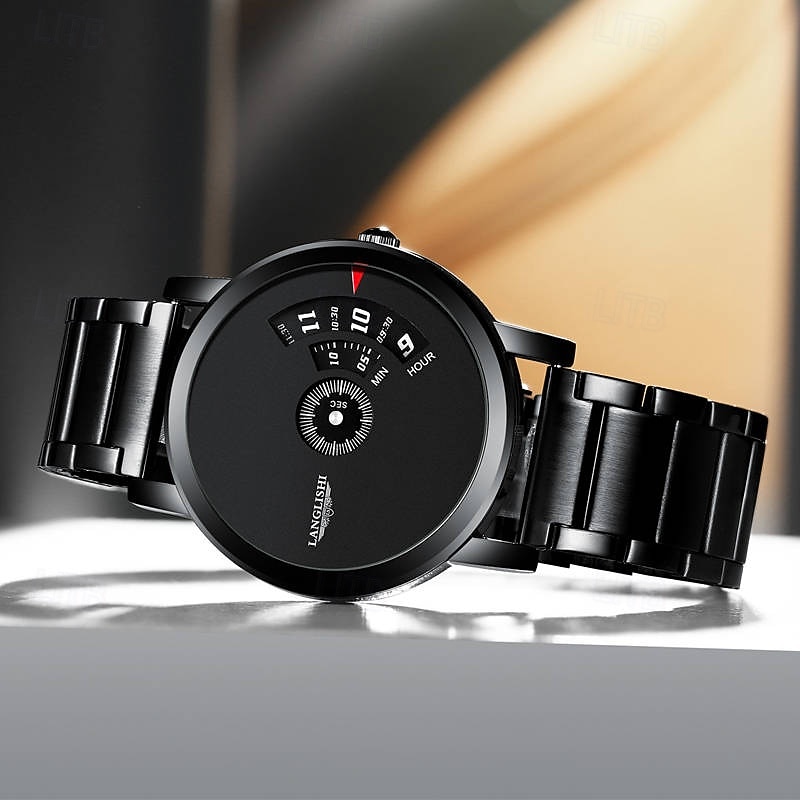 Watch For Men's Light Luxury Quality Stainless Steel Korean Edition Student Waterproof Trend Fashion Quartz Clock4