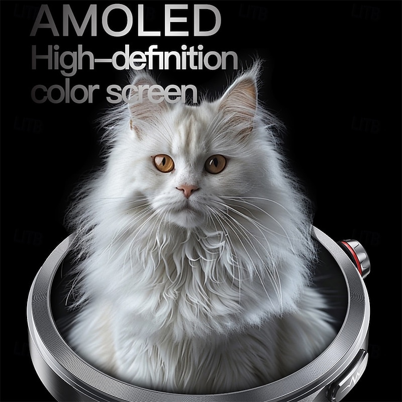 ET475 Smartwatch 1.73'' AMOLED Smartwatch with Bluetooth Calling, SOS Emergency, Multi-Sport Mode, Fatigue & Sleep Detection, Rotating Crown, Waterproof Round Dial Watch for Men4