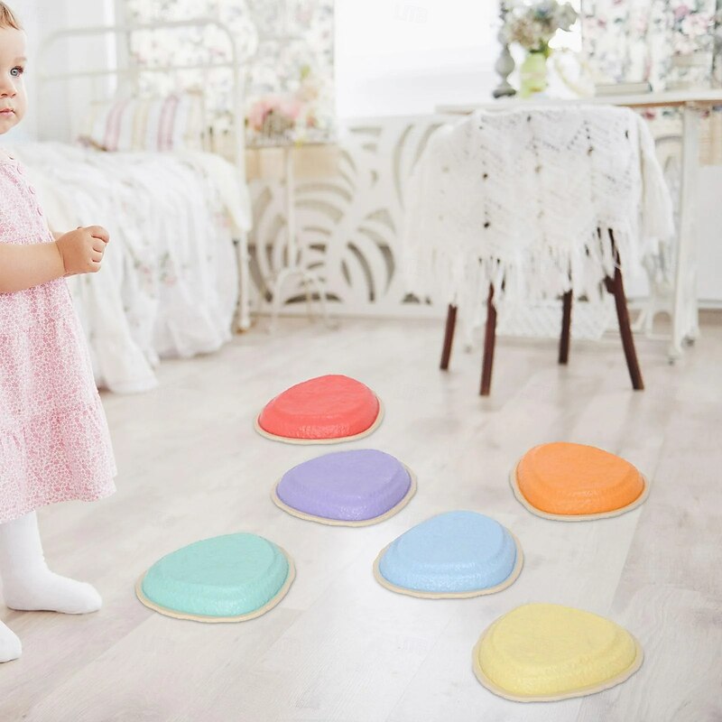 Cross-Border Kids Tactile Stepping Stones - Sensory Integration Training River Crossing Stones with Textured Surfaces2