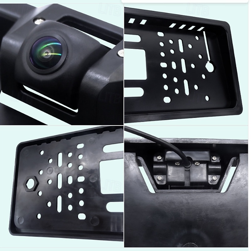 EU License Plate Frame Rear View Camera with 8 LED Night Vision – Waterproof Backup Reverse Parking Camera for Car4