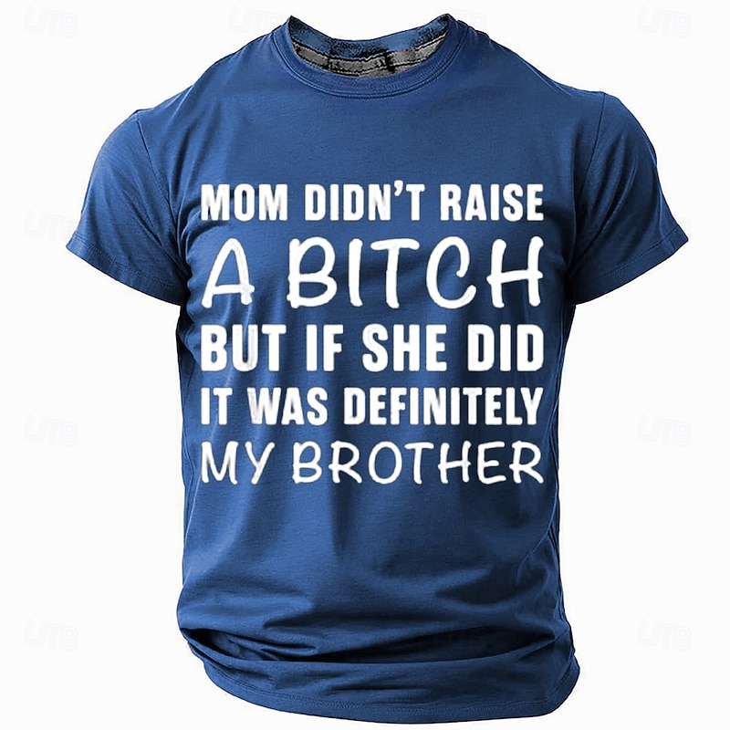 Men's Offensive Rude T Shirt Short Sleeve T shirt 3D Print Crew Neck Shirt Fashion Daily Street Casual Daily Black Red Blue Summer Spring All Seasons Clothing Apparel S M L XL XXL XXXL