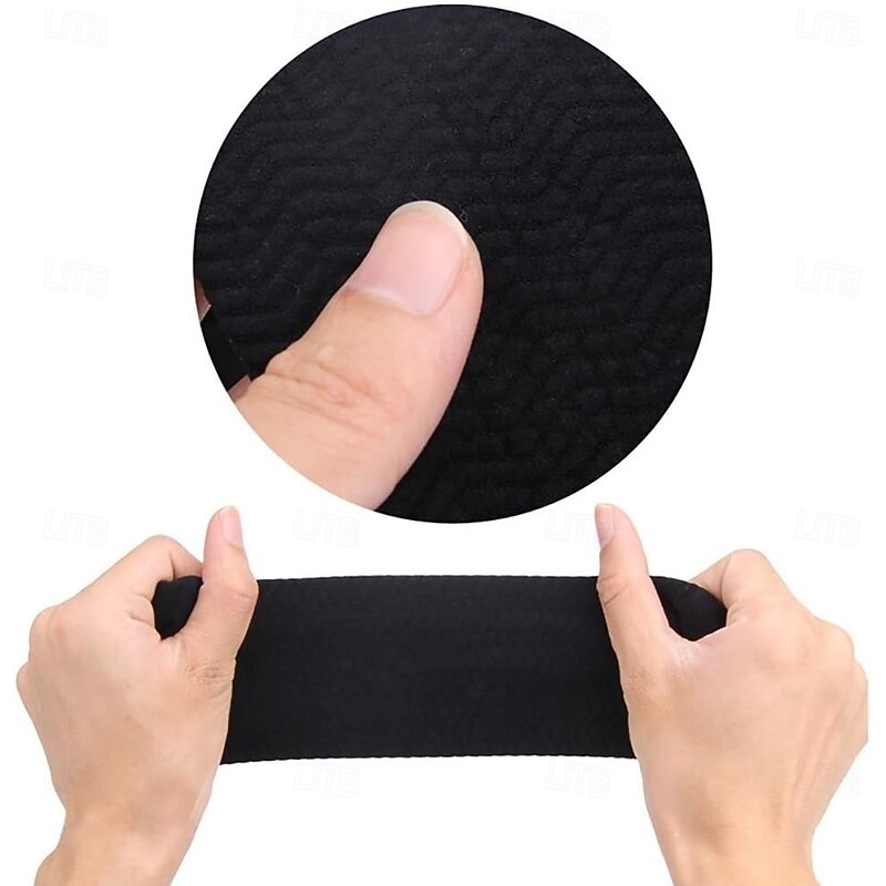 2 Pair Beauty Women Weight Loss Calories Slimming Arm Shaper Massager Lose Buster Wrap Belt Slimming Compression Arm Shaper Helps Tone Shape Upper Arms Sleeve, Black + Flesh Color3