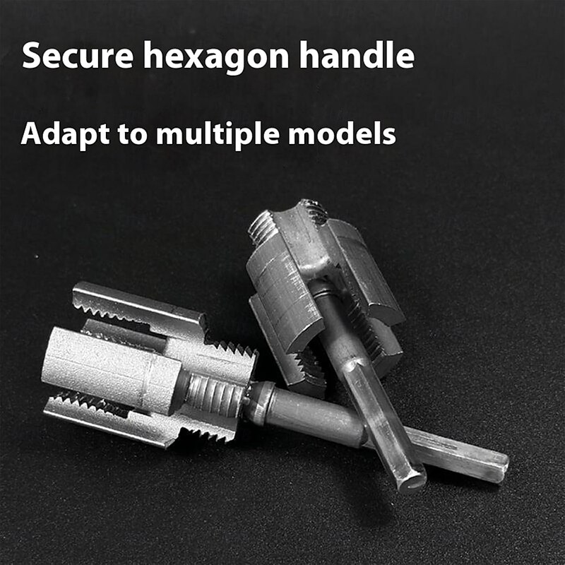 Integrated Internal & External Pipe Threading Tool Kit for Electric Drill Thread Cutter, 1/2 and 3/4 Compatible, Applicable to PVC/PPR/PE Pipes (3/4")4