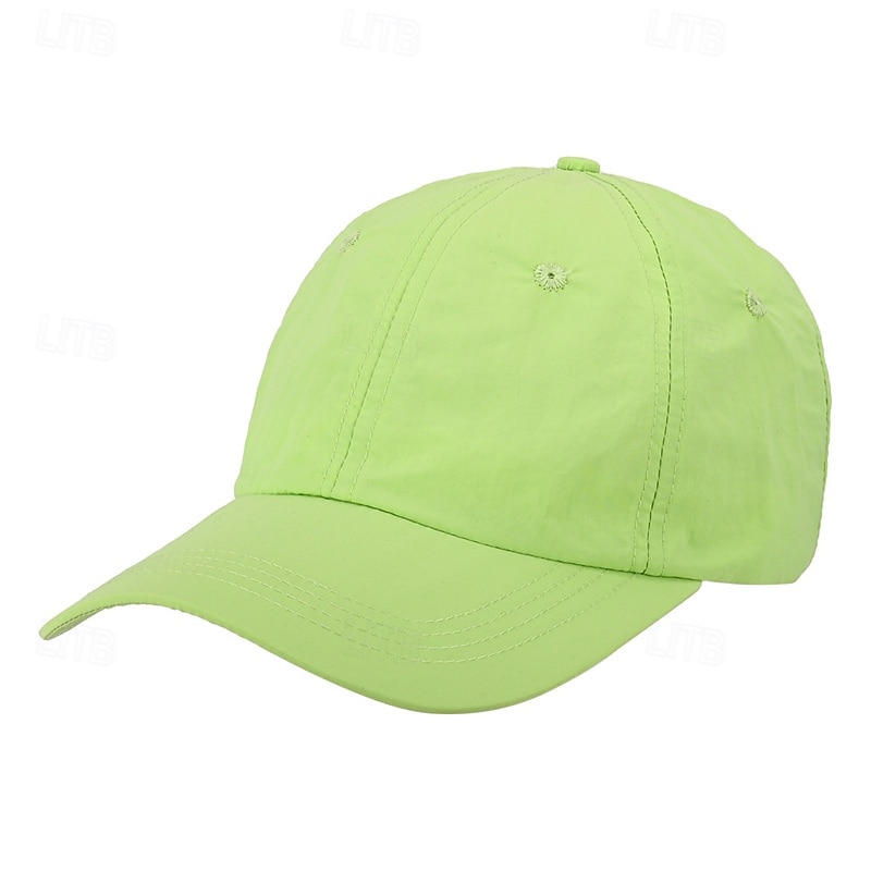 Baseball Cap Tennis Cap Men's Cap Solid Colored Classic Fashion Breathable Quick Dry for Tennis Baseball Running Summer White Yellow Green2