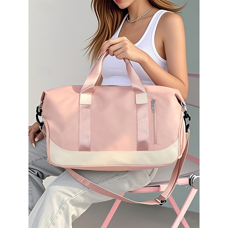 Multicolor Travel Duffel Bags for Men and Women with Separate Shoe Compartment, Wet and Dry Separation Inner Pockets - Waterproof Sports Gym Weekender Bag for Travel, Gym and Outdoor Activities2