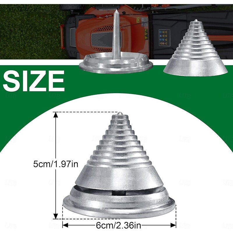 Lawn Mower Blade Balancer for Balances Blades After Sharpening, Metal Material Design Lawnmower Accessories, Compatible with Most Lawnmower Blades4