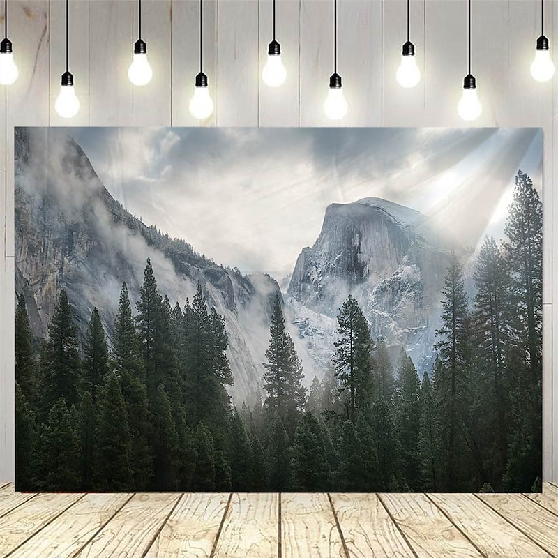 Natural Forest Tree Scenery  Hanging Tapestry Wall Art Large Tapestry Mural Decor Photograph Backdrop Blanket Curtain Home Bedroom Living Room Decoration3