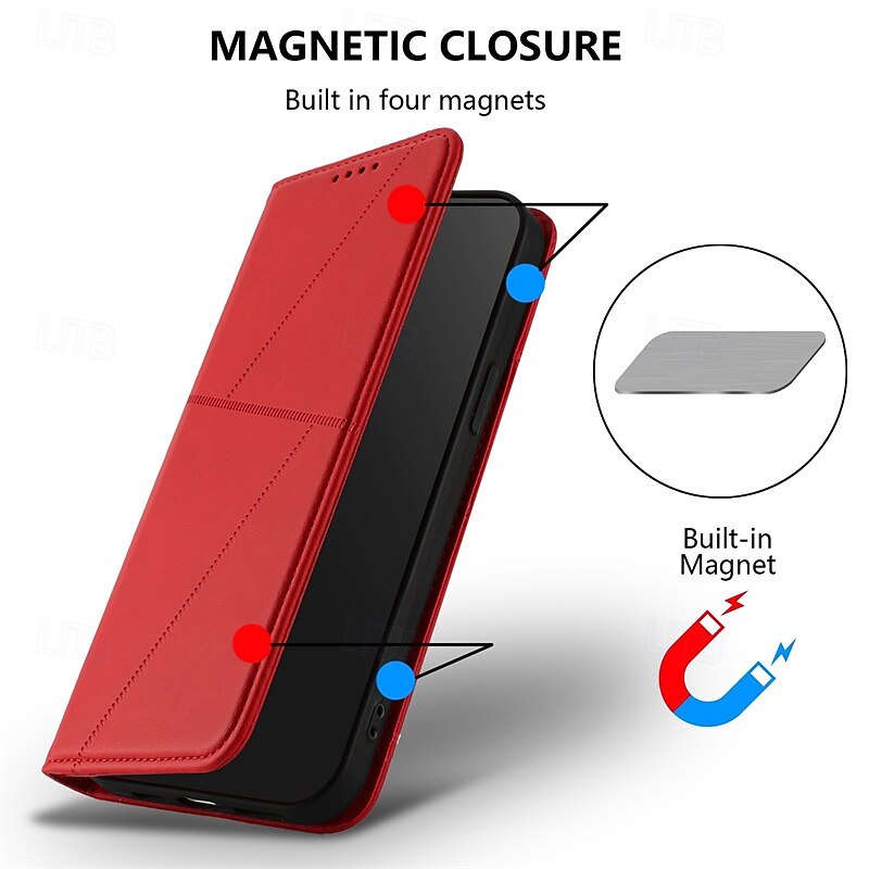 Phone Case For iPhone 17 Pro Max 17 Air 16 15 14 Pro Max Plus 16e 13 12 11 Pro Max Wallet Case Flip Cover Shockproof Geometric Pattern TPU PU Leather4