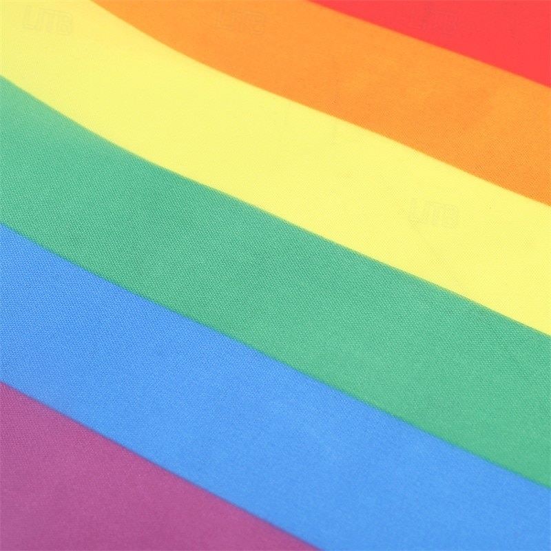 5pcs Pride LGBTQ Rainbow Patchwork Waving Flag, Handheld Banner for Gay Pride Month Party Decoration, Love is Love3