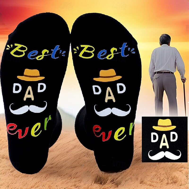 Happy Father's Day Gift Socks Ideal Gift for Dad 1 Pair