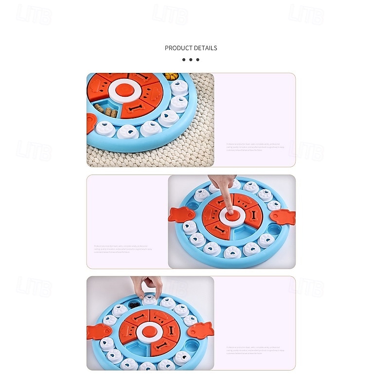 Dog Feeders / Food Storage / Feeding Bowl Plastic Washable Training Durable Color Block Blue Green Bowls & Feeding Training Home Causal2