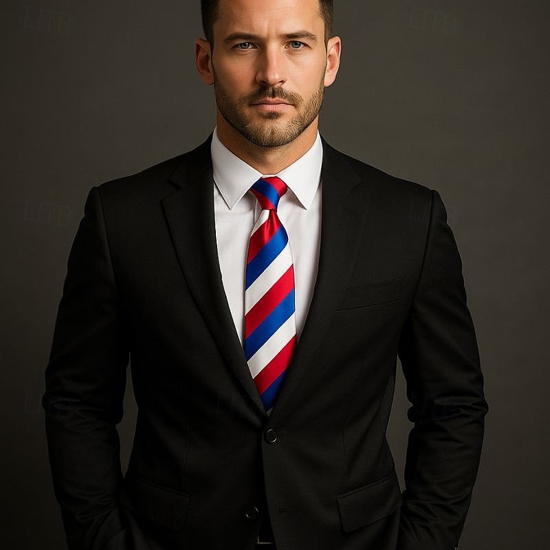 Men's Ties Neckties Work Wedding Gentleman Formal Style Modern Style Jacquard Fashion Striped Formal Business Formal Evening2