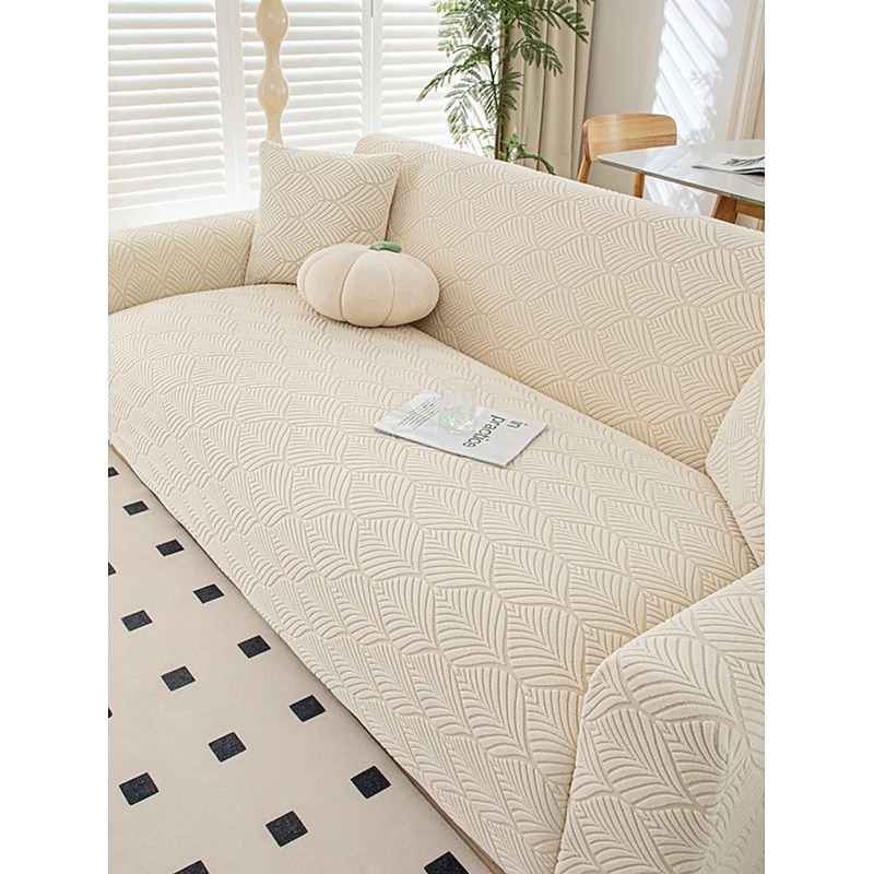 1 full season jacquard velvet sofa cover modern simple anti slip sofa cushion dust-proof washable sofa cover room corner L-shaped sofa cover 1/2/3/4 seat protector pet friendly decoration3